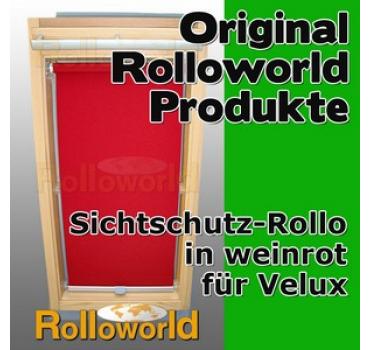Sichtschutzrollo Rollo für Velux GGL/GPL/GHL/GTL 206 weinrot