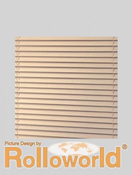 Standard 25mm Holz Jalousie - Jalousien in 220 cm H�he hell gebl