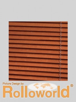 Standard 25mm Holz Jalousie - Jalousien in 160 cm H�he Kirschbau