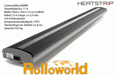 Original Heatstrip Heizstrahler MHS-1800/MHS-2400/MHS-3200