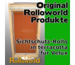 Sichtschutzrollo Rollo für Velux GGL/GPL/GHL/GTL 606 terracotta