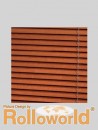 Standard 25mm Holz Jalousie - Jalousien in 220 cm H�he Kirschbau